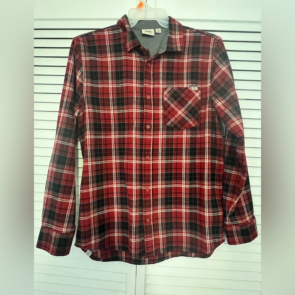 Men’s Vans off the wall flannel button up shirt